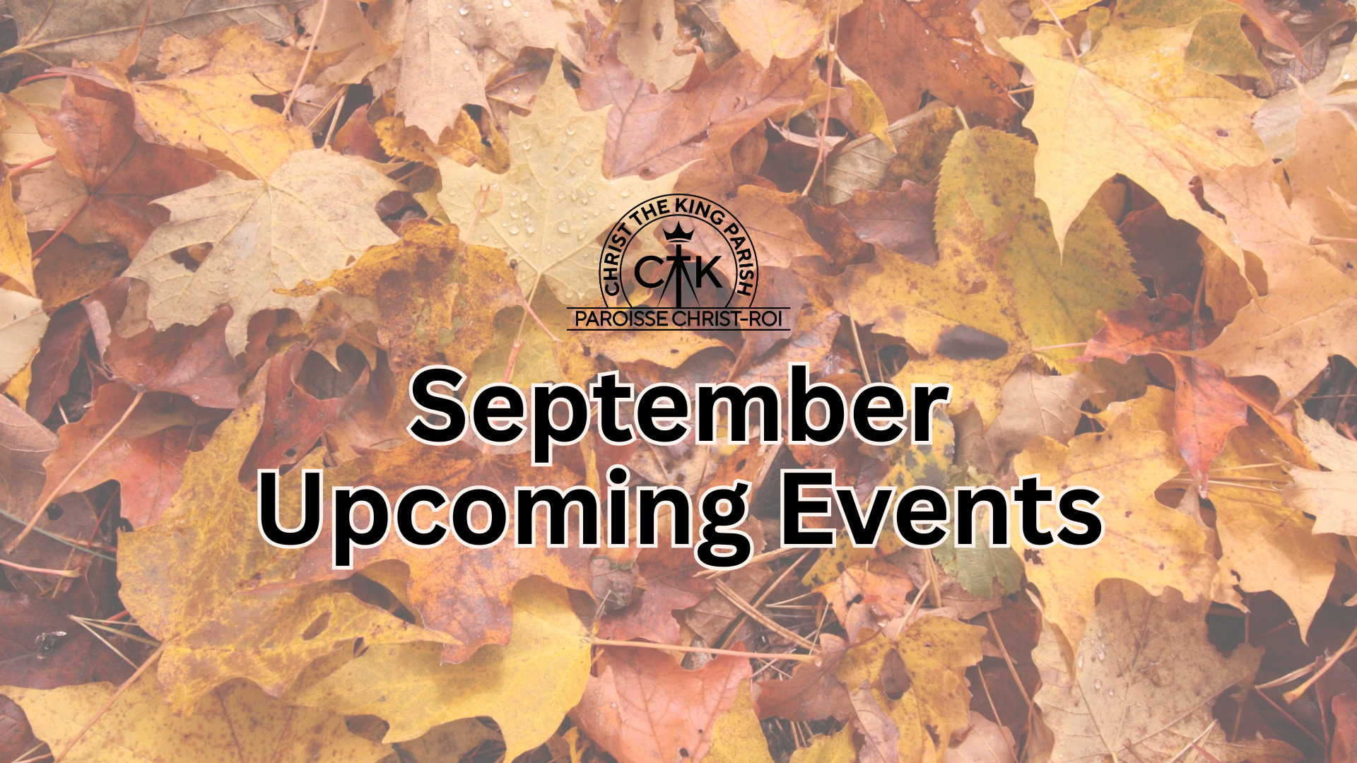 September Upcoming Events